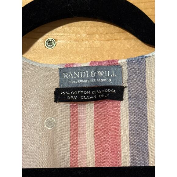 Randi and Will Floral Striped Cardigan Shawl - Picture 3 of 3